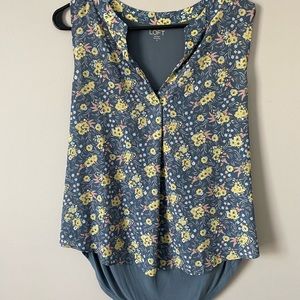 LOFT size small floral blouse